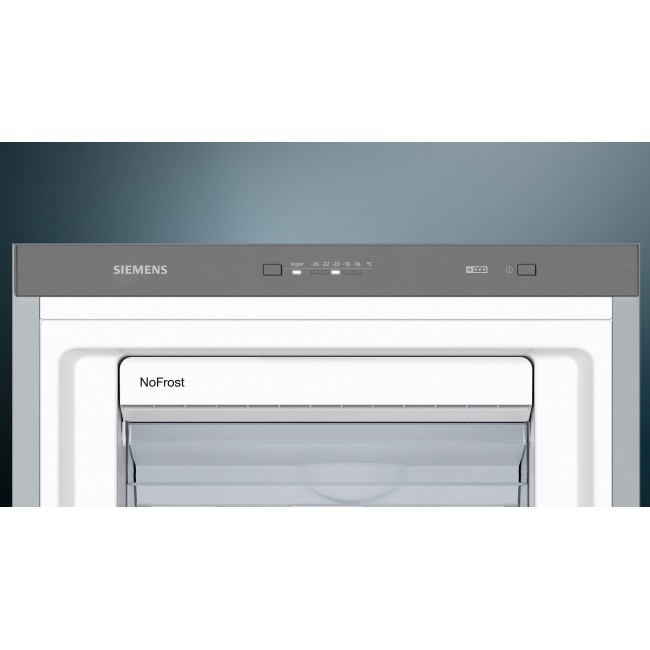 Siemens iQ300 GS36NVIEP freezer Upright freezer Freestanding 242 L Stainless steel