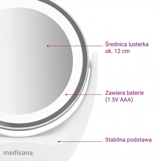 Medisana 2-in-1 cosmetic mirror CM 835 Medisana 2-in-1 cosmetic mirror CM 835