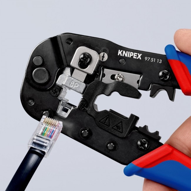 Knipex 97 51 13 cable crimper Crimping tool Black, Blue, Red