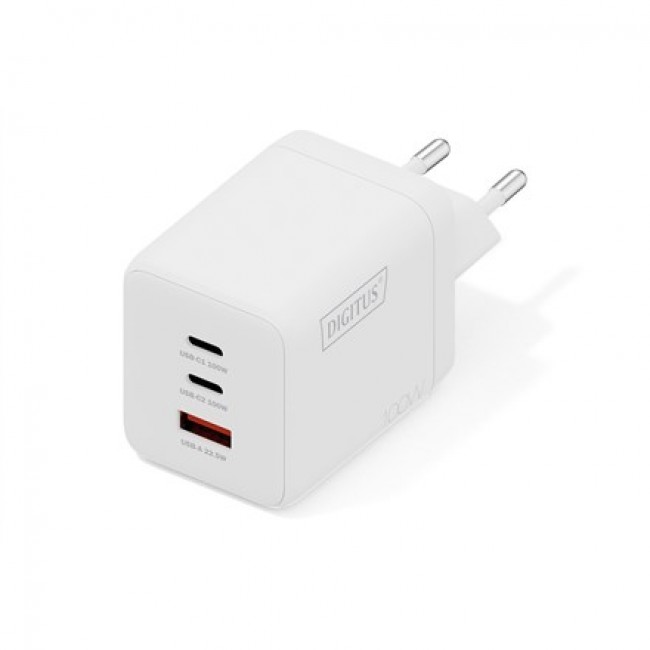 Digitus 100W USB GaN Charger, 2x USB-C, 1x USB-A