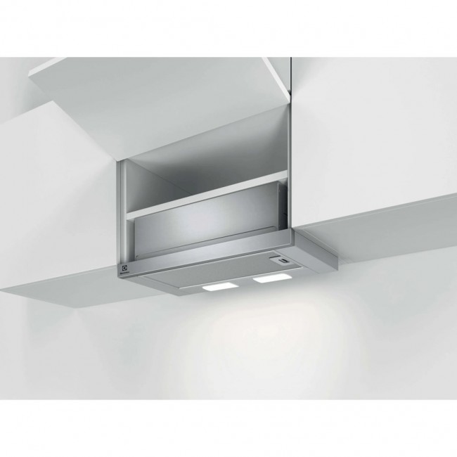 Electrolux LFP326S Semi built-in (pull out) Grey, Stainless steel 410 m /h