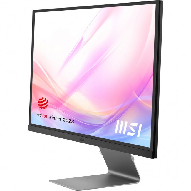 MSI Modern MD271UL 27 Inch Monitor, UHD (3840 x 2160), 60Hz, IPS, 4ms, Adaptive-Sync, 2x HDMI, DisplayPort, USB Type-C, Anti-Glare, Anti-Flicker, Less Blue light, T V Certified, Kensington, Grey