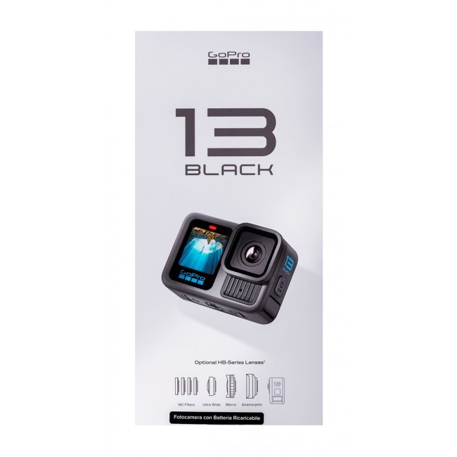 GoPro HERO13 BLACK action sports camera 27.6 MP 5.3K Ultra HD CMOS 25.4 / 1.9 mm (1 / 1.9 GoPro HERO13 BLACK action sports camera 27.6 MP 5.3K Ultra HD CMOS 25.4 / 1.9 mm (1 / 1.9