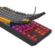 GENESIS Thor 230 TKL keyboard Gaming USB + RF Wireless + Bluetooth QWERTY Black, Grey, Orange