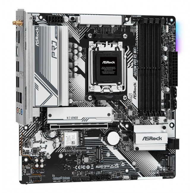 Asrock A620M Pro RS WiFi AMD A620 Socket AM5 micro ATX