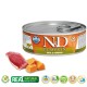 Farmina N&D Cat Duck & Pumpkin 70g Farmina N&D Cat Duck & Pumpkin 70g