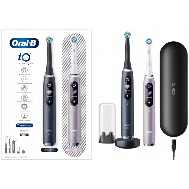 Oral-B iO 80363731 electric toothbrush Adult Rotating-oscillating toothbrush Black, Silver Oral-B iO 80363731 electric toothbrush Adult Rotating-oscillating toothbrush Black, Silver