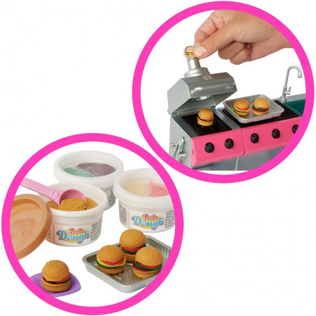 Barbie Dream Camper Playset with Roof Tent, BBQ Grill with Color-Change Feature & 60+ Accessories Barbie Dream Camper Playset with Roof Tent, BBQ Grill with Color-Change Feature & 60+ Accessories