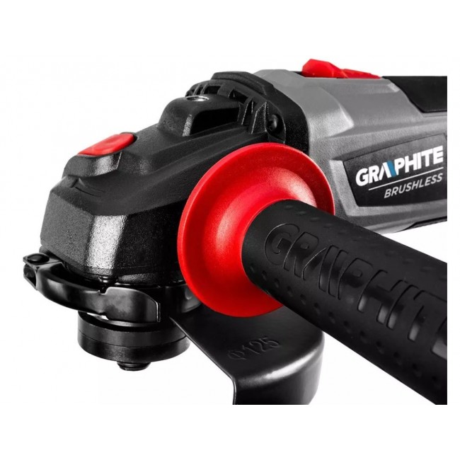 Graphite Energy+ 18V Li-Ion brushless cordless angle grinder 125 mm blade without battery Graphite Energy+ 18V Li-Ion brushless cordless angle grinder 125 mm blade without battery