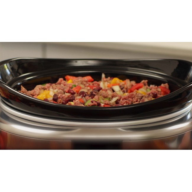 Crock-Pot SCCPBPP605-050 5.7-litre slow cooker (chrome) Crock-Pot SCCPBPP605-050 5.7-litre slow cooker (chrome)