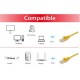 Equip Cat.6A S/FTP Patch Cable, 30m, Yellow