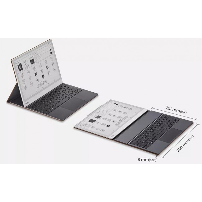 Onyx Boox Note Max / Tab X C Magnetic case with keyboard Brown