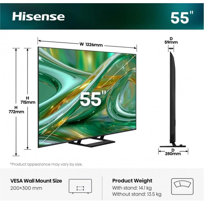 Hisense 55E89S TV 139.7 cm (55