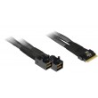 Inter-Tech SFF-8654 8i - 2x SFF-8643 24 Gbit/s Black