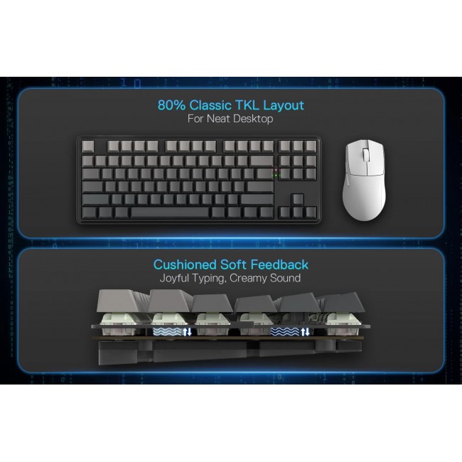 REDRAGON K707SP-RGB-PRO StarBlade keyboard USB + RF Wireless + Bluetooth Black