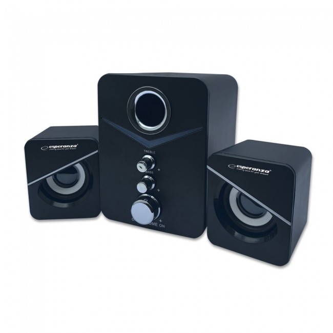 Esperanza EP153 USB 2.1 Speaker Set 6 W Black Esperanza EP153 USB 2.1 Speaker Set 6 W Black