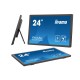 iiyama 24 multi-touch monitor with edge-to-edge glass, anti fingerprint coating , integrated webcam and a flexible stand