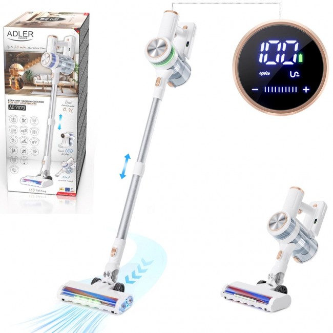 ADLER AD 7079 cordless upright vacuum cleaner ADLER AD 7079 cordless upright vacuum cleaner