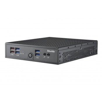 Shuttle XPC slim Barebone DS50U7, i7-1355U, 2x LAN (1x 2.5Gbit ,1x 1Gbit), 1xCOM,1xHDMI,1xDP, 1x VGA, fanless, 24/7 permanent operation