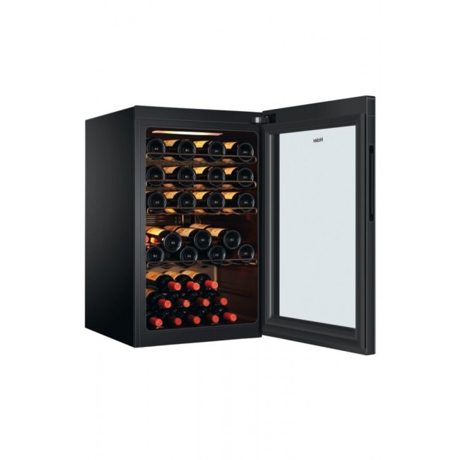 Haier Wine Bank 50 Serie 3 HWS49GAE Compressor wine cooler Freestanding Black 49 bottle(s)
