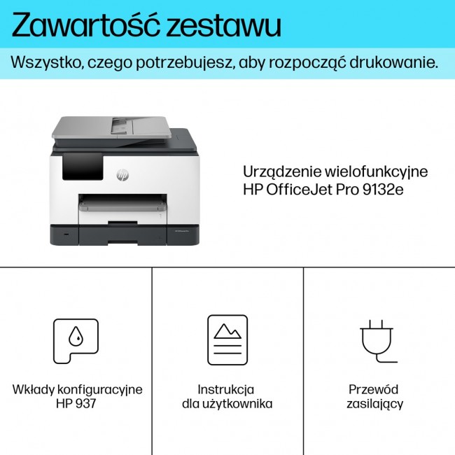 HP OfficeJet Pro 9132e Wireless All-in-One Color Printer, Instant Ink Two-sided printing HP OfficeJet Pro 9132e Wireless All-in-One Color Printer, Instant Ink Two-sided printing