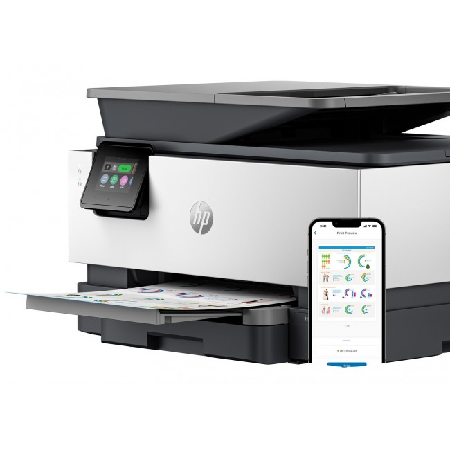 HP OfficeJet Pro 9120e Wireless All-in-One Color Printer, Instant Ink Two-sided printing