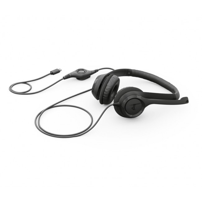 Logitech H390 Headset Wired Head-band Calls/Music USB Type-C Black
