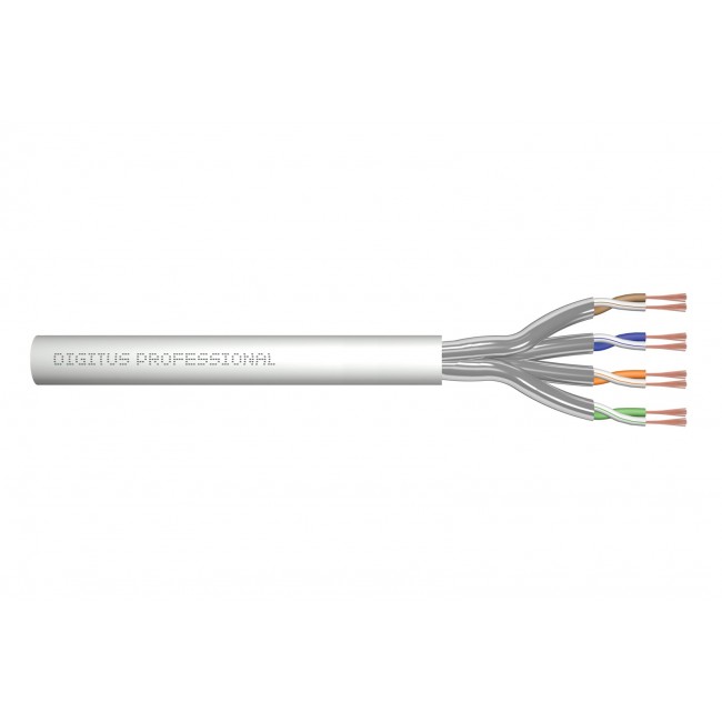 DIGITUS CAT 6A U/FTP Twisted Pair Roh-Patchkabel, 305m,grau DIGITUS CAT 6A U/FTP Twisted Pair Roh-Patchkabel, 305m,grau