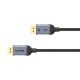 UNITEK C1628GY01-2M DisplayPort cable Black, Grey