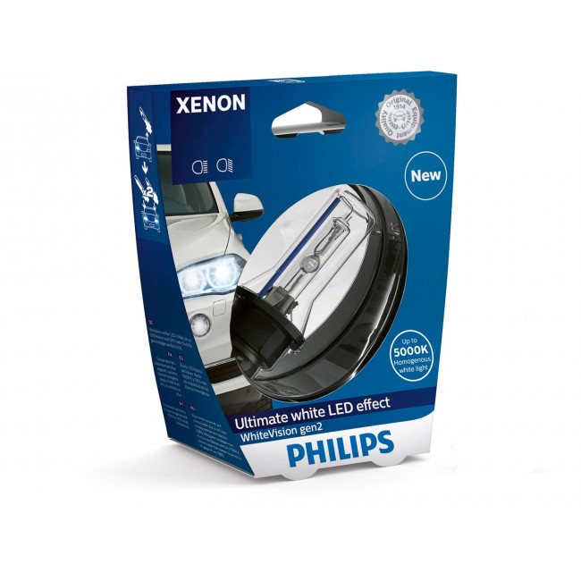 Philips WhiteVision Xenon gen2 85126WHV2S1 Xenon car headlight bulb Philips WhiteVision Xenon gen2 85126WHV2S1 Xenon car headlight bulb