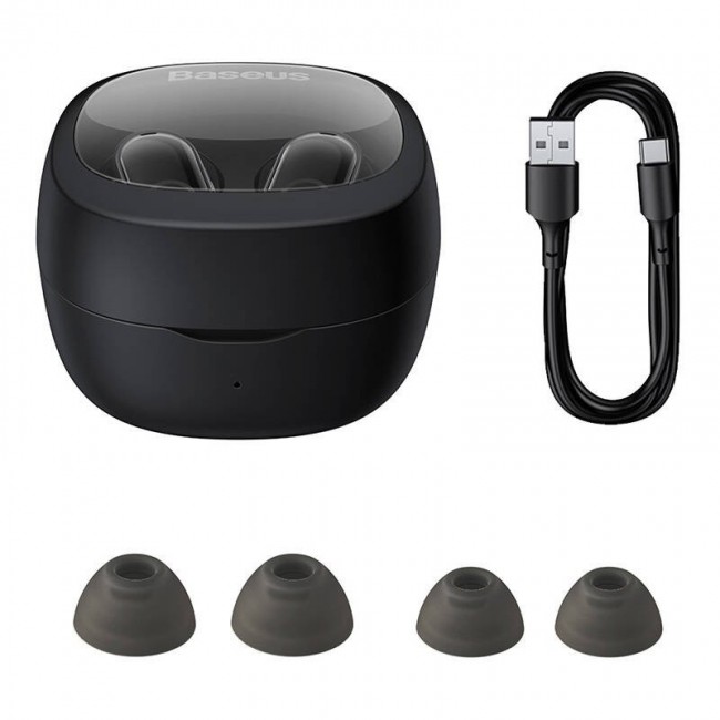 Baseus Bowie WM02 wireless headphones (black) Baseus Bowie WM02 wireless headphones (black)