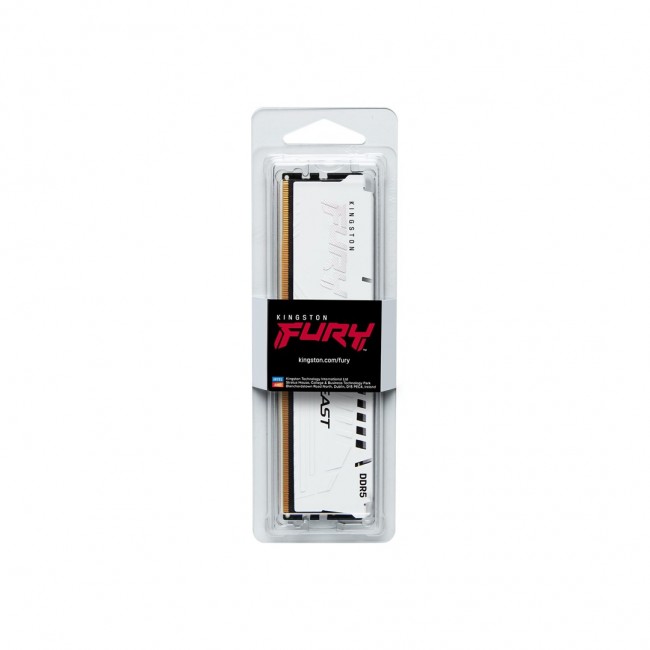 Kingston Technology FURY Beast 16GB 6000MT/s DDR5 CL36 DIMM White EXPO Kingston Technology FURY Beast 16GB 6000MT/s DDR5 CL36 DIMM White EXPO