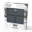 Bathroom scale ADLER AD 8194s STRIPES rechargeable USB-C Black