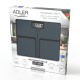 Bathroom scale ADLER AD 8194s STRIPES rechargeable USB-C Black