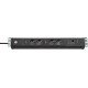 Brennenstuhl 1156057984 power extension 3 m 4 AC outlet(s) Black