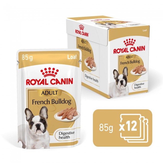 ROYAL CANIN French Bulldog Adult Digestive health Loaf Box - wet dog food - 12x85g