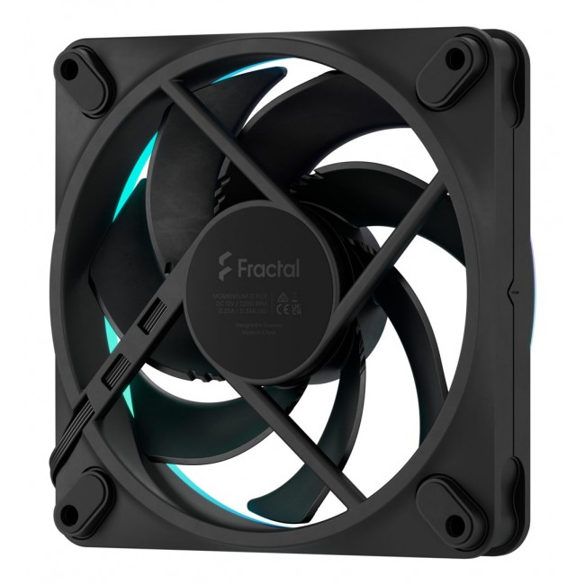 Fractal Design Momentum 12 RGB Computer case Fan 12 cm Black 3 pc(s)