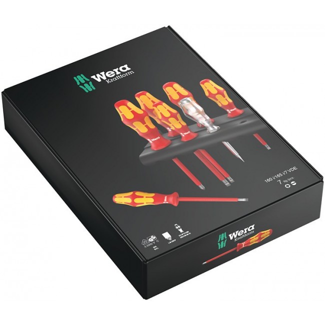 Screwdriver set KRAFTFORM 100+phase tester+hanger