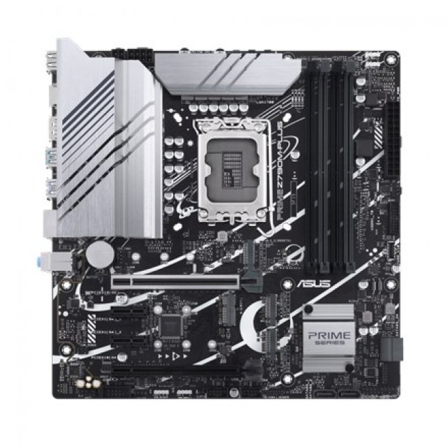 Asus | PRIME Z790M-PLUS | Processor family Intel | Processor socket LGA1700 | DDR5 DIMM | Memory slots 4 | Supported hard disk drive interfaces SATA, M.2 | Number of SATA connectors 4 | Chipset Intel Z790 | mATX