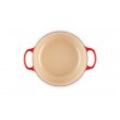 Le Creuset Round Roaster, Cherry, 22cm Le Creuset Round Roaster, Cherry, 22cm