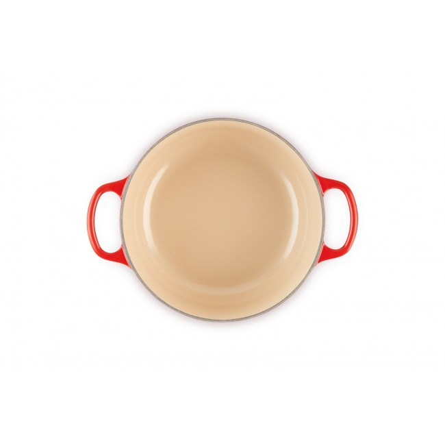 Le Creuset Round Roaster, Cherry, 22cm Le Creuset Round Roaster, Cherry, 22cm