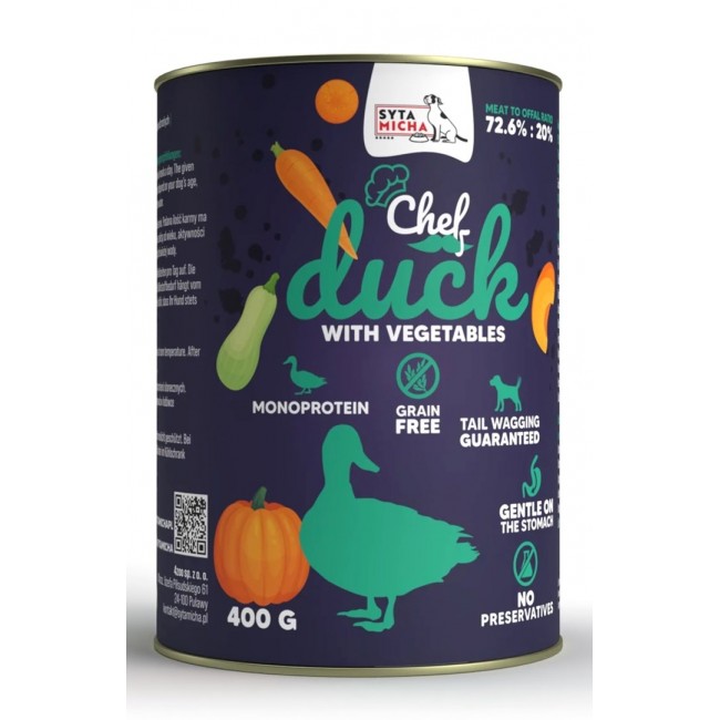 SYTA MICHA Chef Duck with vegetables - wet dog food - 400g