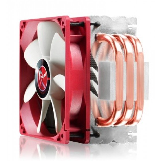 RAIJINTEK Themis Processor Cooler 12 cm Copper, Metallic, Red