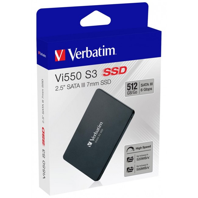 Verbatim Vi550 S3 SSD 512GB Verbatim Vi550 S3 SSD 512GB