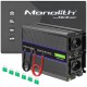 Qoltec Monolith 3000 MS Wave Voltage Converter | 12V to 230V | 1500/3000W | USB Qoltec Monolith 3000 MS Wave Voltage Converter | 12V to 230V | 1500/3000W | USB