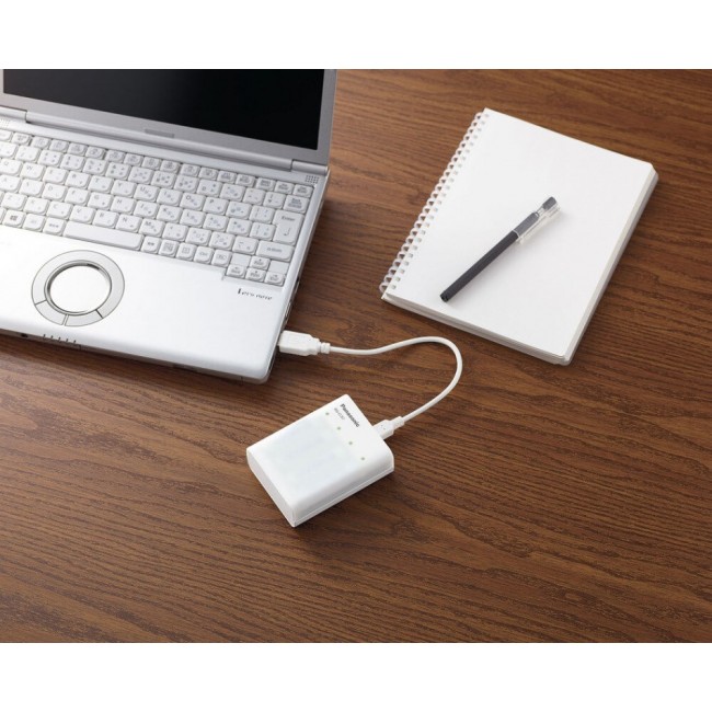 USB battery charger PANASONIC Eneloop Smartplus BQ-CC87 + 4x AA 2000 mAh (K-KJ87MCD40USB) USB battery charger PANASONIC Eneloop Smartplus BQ-CC87 + 4x AA 2000 mAh (K-KJ87MCD40USB)