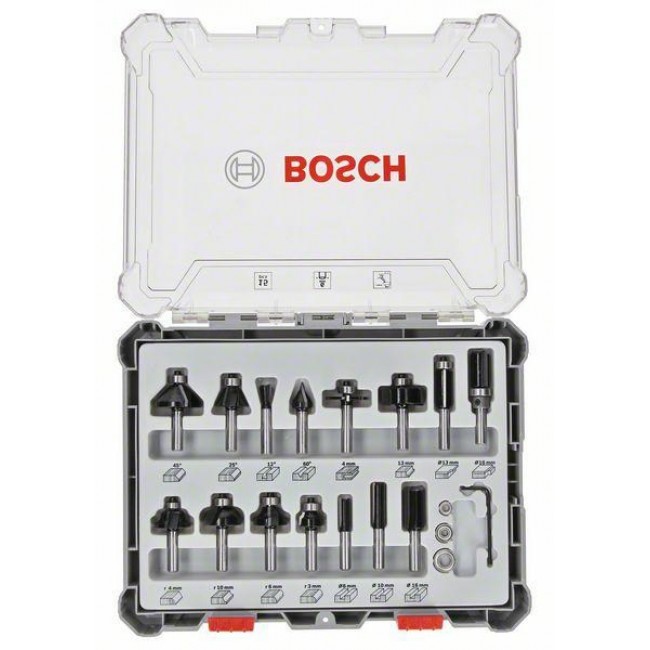 Bosch 2 607 017 471 router bit Bit set 15 pc(s) Bosch 2 607 017 471 router bit Bit set 15 pc(s)