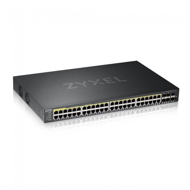 Zyxel GS2220-50HP-EU0101F network switch Managed L2 Gigabit Ethernet (10/100/1000) Power over Ethernet (PoE) Black Zyxel GS2220-50HP-EU0101F network switch Managed L2 Gigabit Ethernet (10/100/1000) Power over Ethernet (PoE) Black