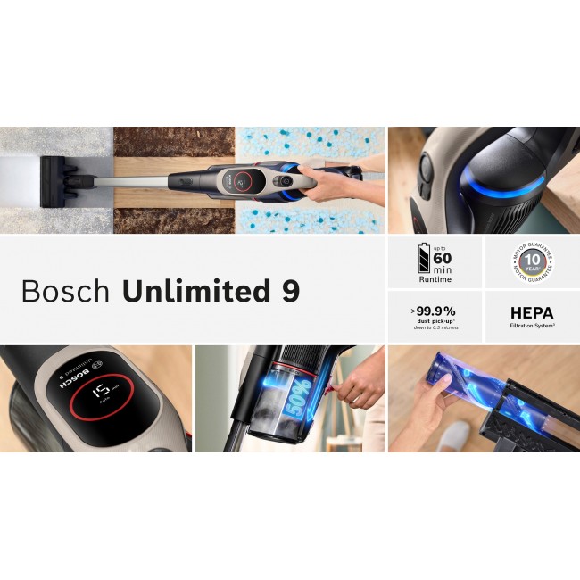 Bosch BCS931GAC stick vacuum/electric broom Battery Dry HEPA Bagless 0.4 L Graphite 3 Ah Bosch BCS931GAC stick vacuum/electric broom Battery Dry HEPA Bagless 0.4 L Graphite 3 Ah