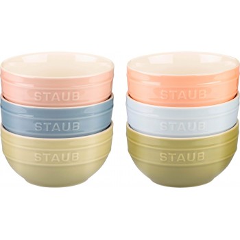 Set of 6 bowls 14 cm, multicolor